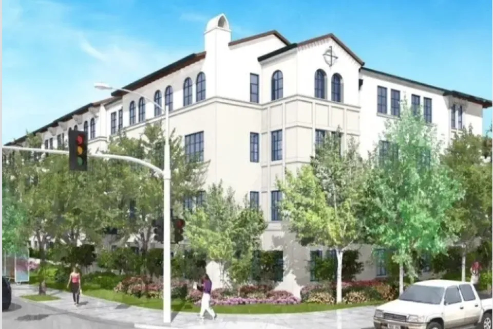 A rendering of a proposed affordable housing project in Livermore, California